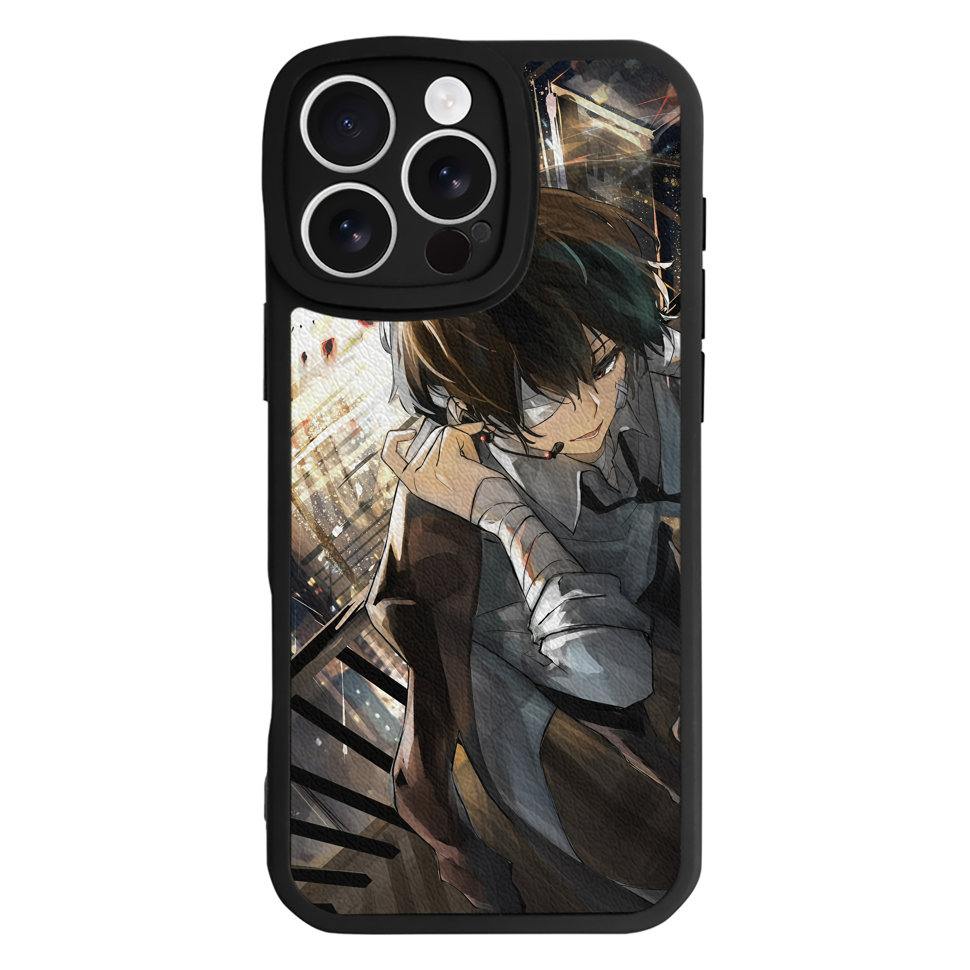（画像用） 文豪ストレイドッグス Bungo Stray Dogs 【iPhone 16シリーズ対応】シリコンスマホケース（レザー調） 材質：シリコン